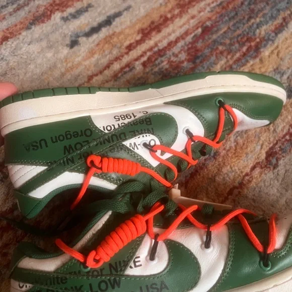 Nike dunk Low Off-White Pine Green